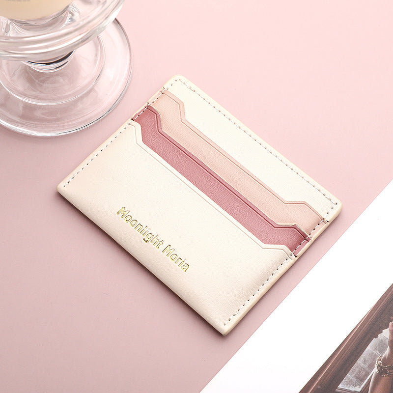 Women's Exquisite Simple Fashion One-piece Good-looking Clamp Card Holder