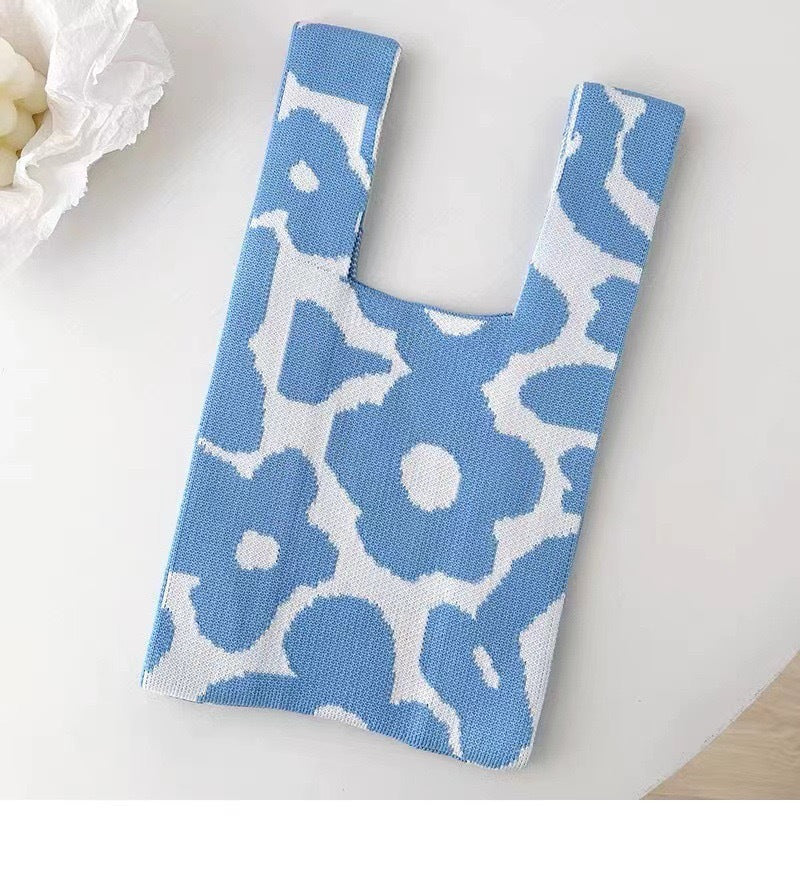 Holiday Knitting Gift Large Capacity Totes Woven Bags