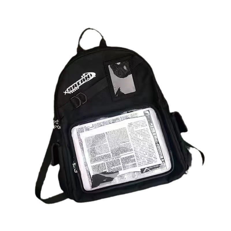 Large Capacity Daily Neutral College Class Middle School Students' Schoolbags
