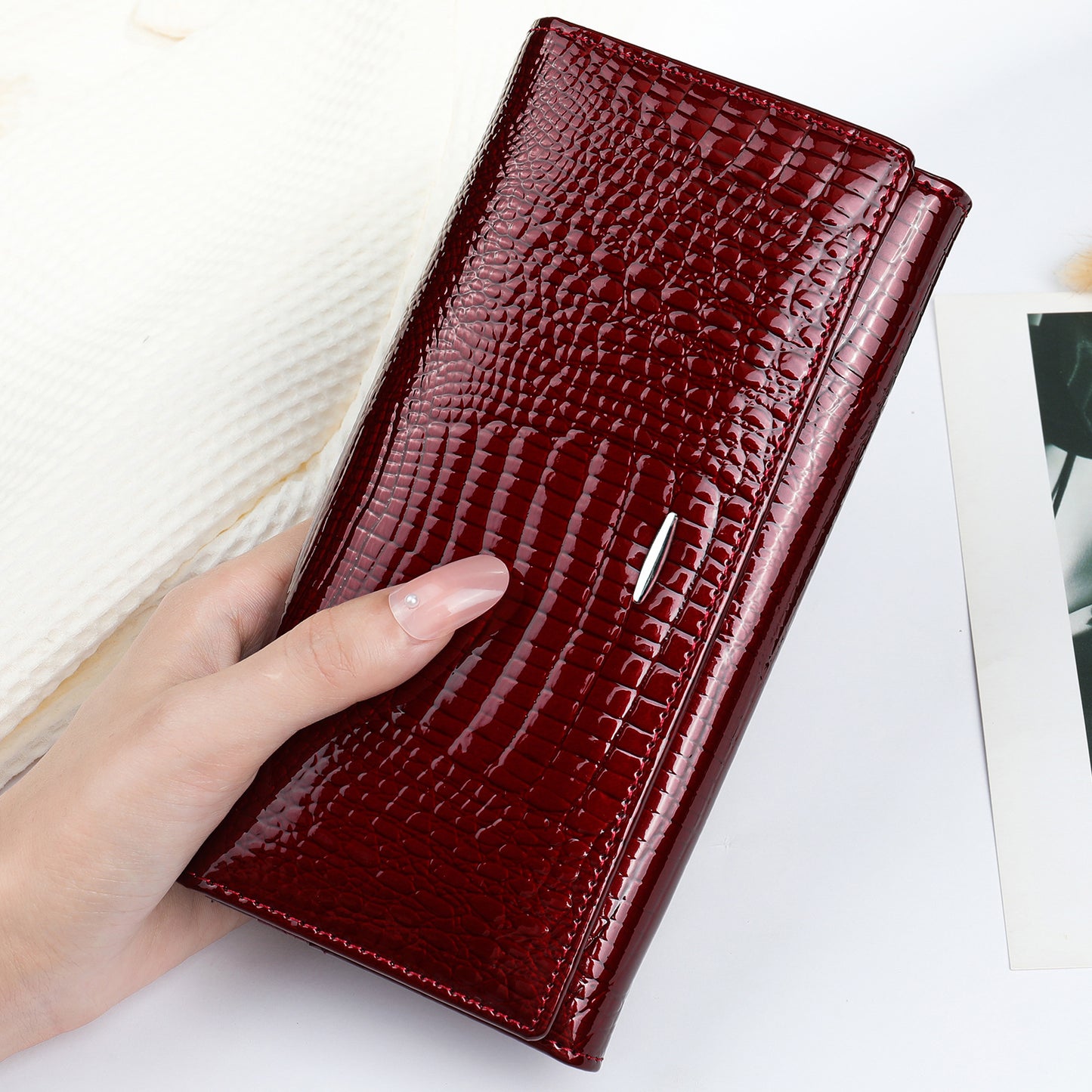 Women's High-grade Clutch Genuine Leather First Layer Ladies Wallets