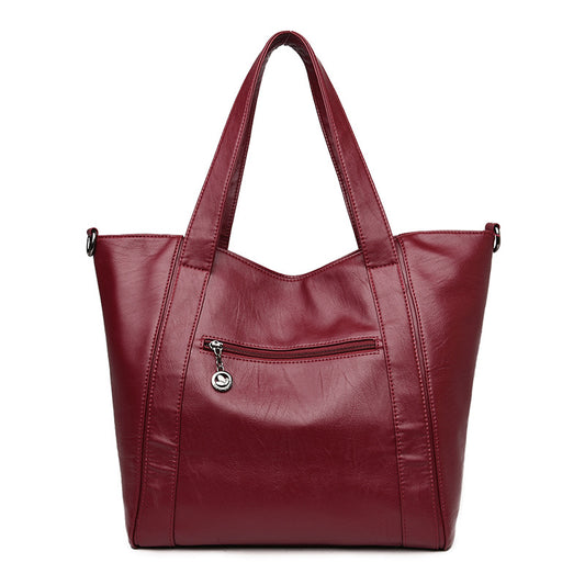 Women's Korean Simple Elegant Woven Mother Handbags