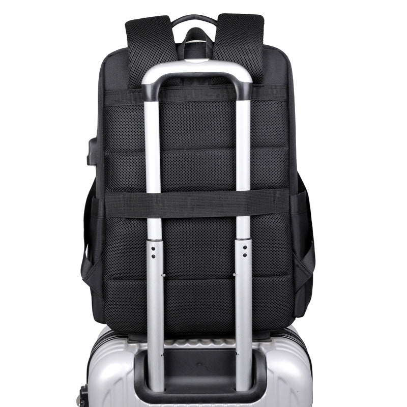 Men's Comfortable Innovative Multifunctional Headphone Jack Backpacks