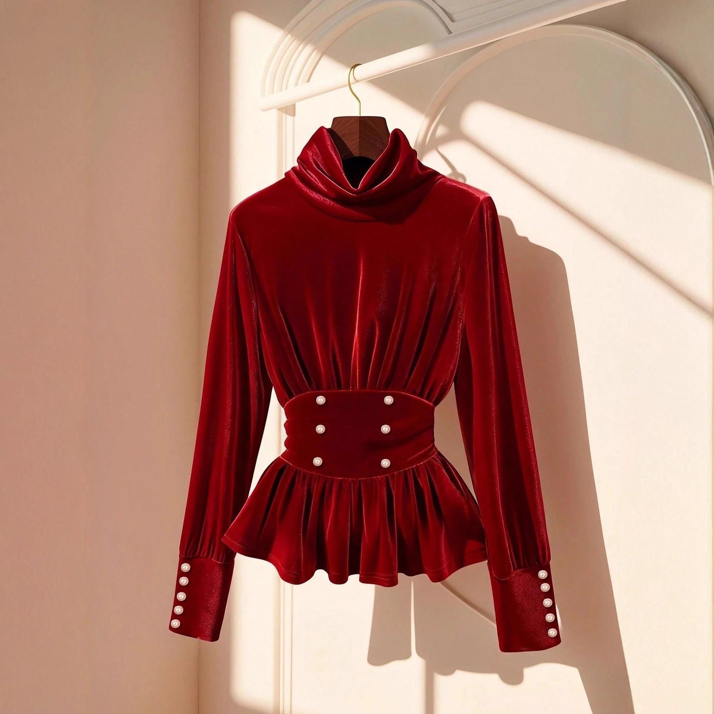Women's Cinched Long Fashion Elegant Style Unique Women's Sweater, Sweater