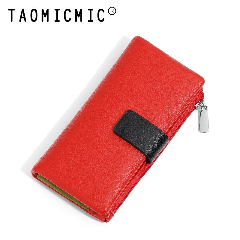 Women's High-grade Two-fold Can Store Medium Length Ladies Wallets
