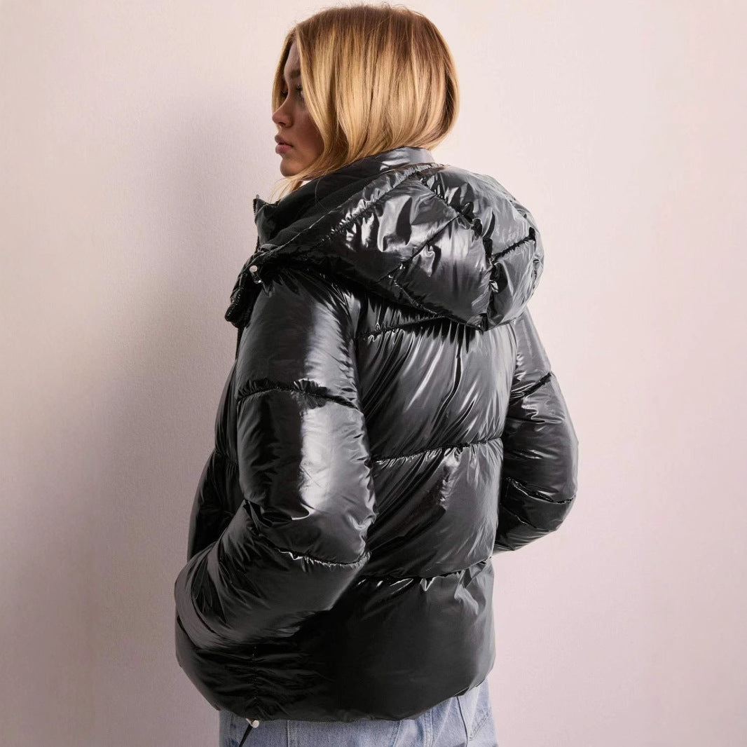 Women's Casual Hooded Cotton Zipper Russian Cold Clothing
