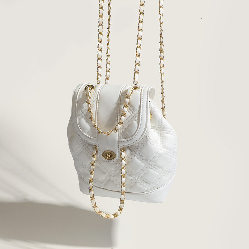 Women's Niche Diamond Pattern Korean Style Light Bags