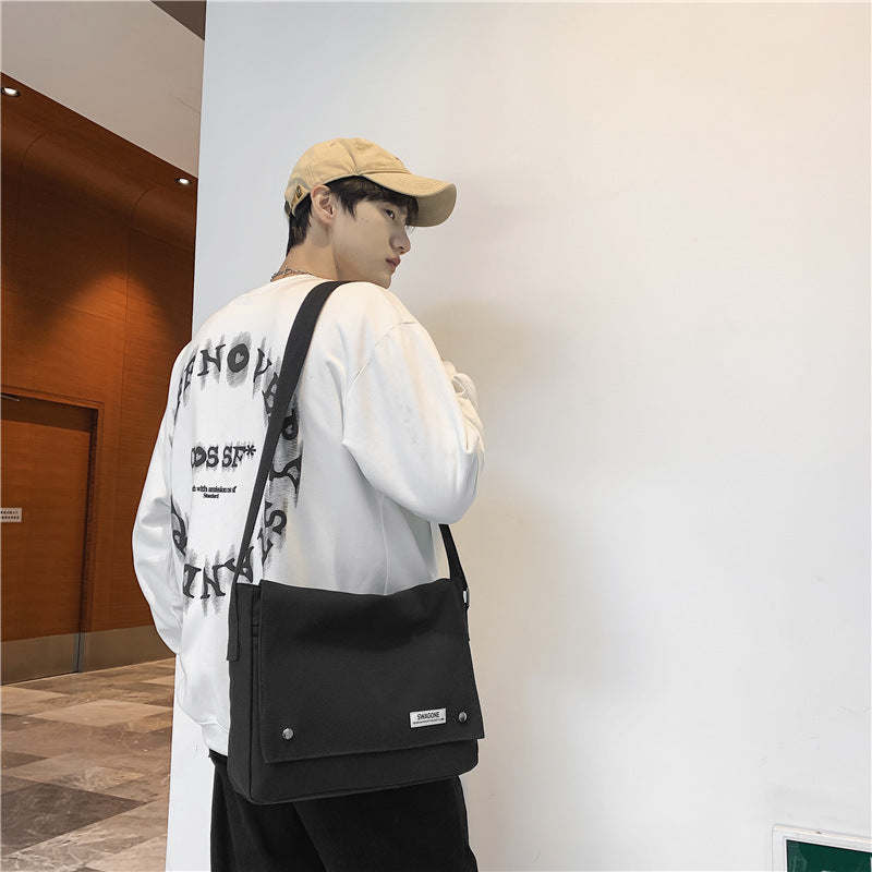 Women's & Men's & Computer Commuter Canvas Book Difference Men's Messenger Bags