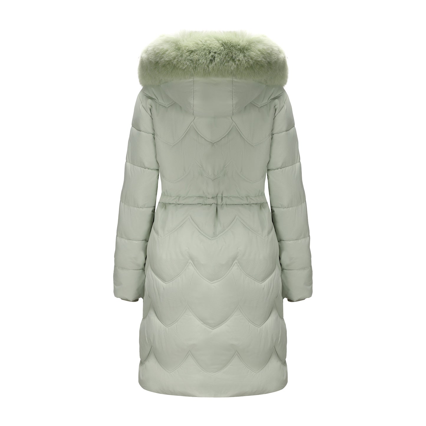 Women's For Winter Big Fur Collar Mid-length Coats