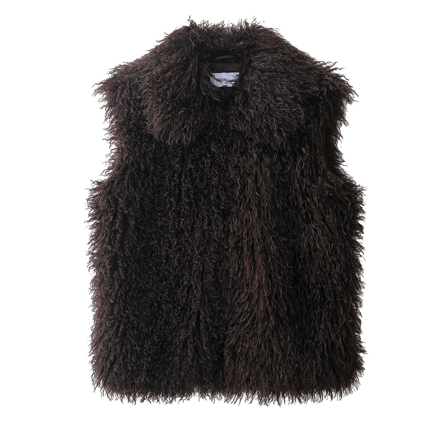 Pretty Autumn Artificial Fur Effect Lapel Vests
