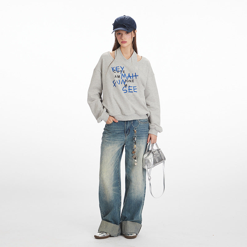 Women's Design Halter Autumn American Style Loose Sweaters