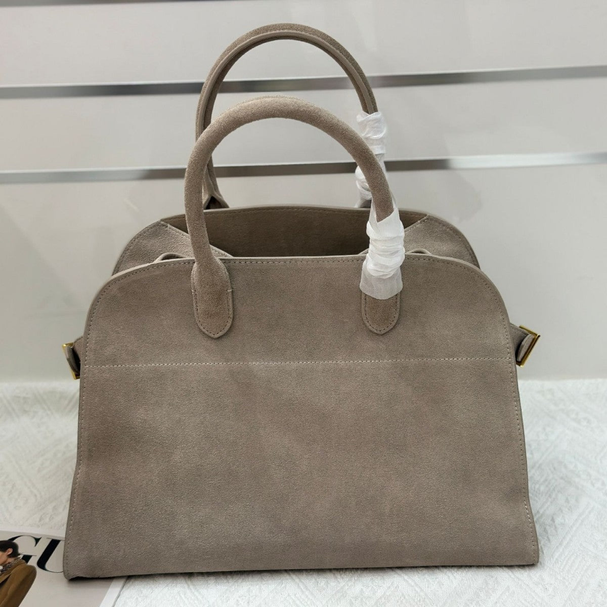 Women's Frosted Suede Large Capacity Fashion Commuter Tote Bags