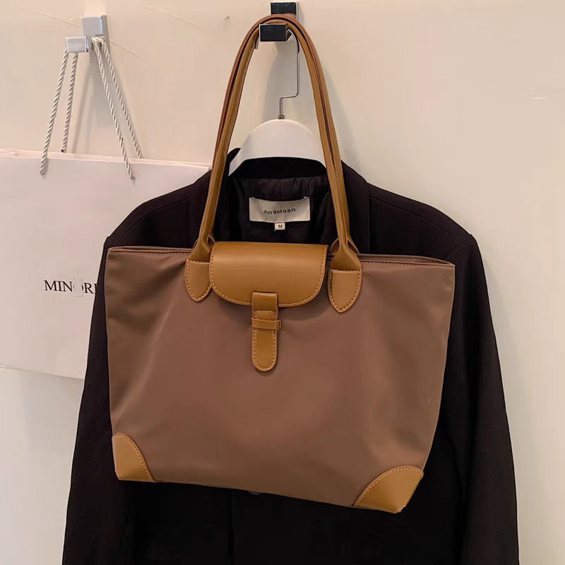 Women's Large Capacity Commuting Class Nylon Cloth Tote Bags