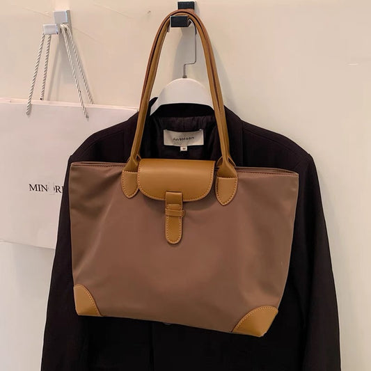 Women's Large Capacity Commuting Class Nylon Cloth Tote Bags