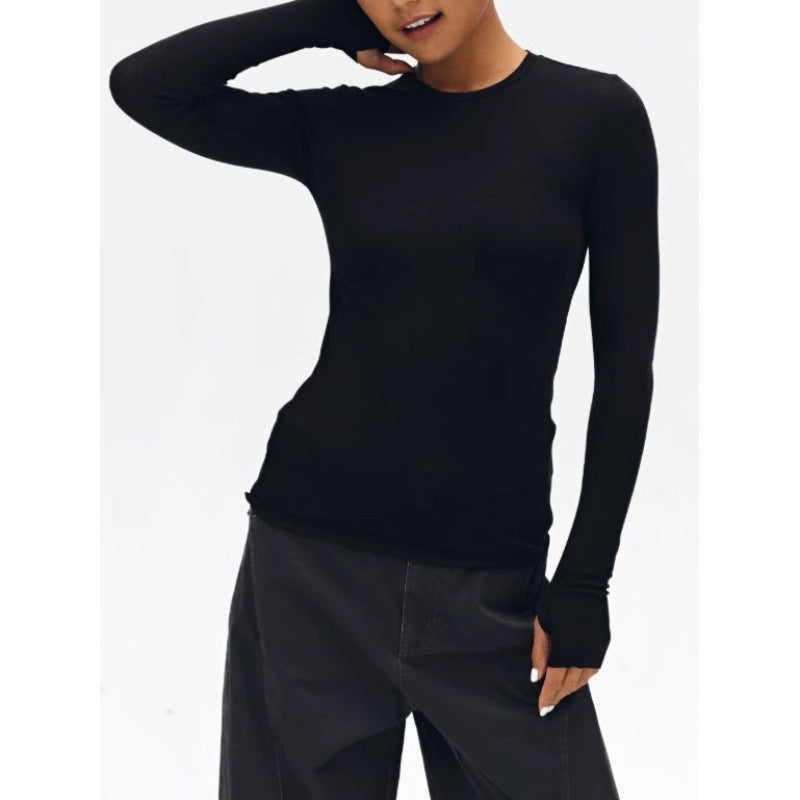 Women's American Retro Warm Wool Long-sleeved Simple Casual Knitwear