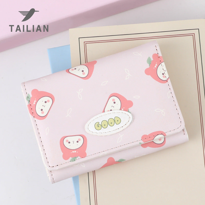 Bear Cute Portable Female Mini Korean Ladies Wallets