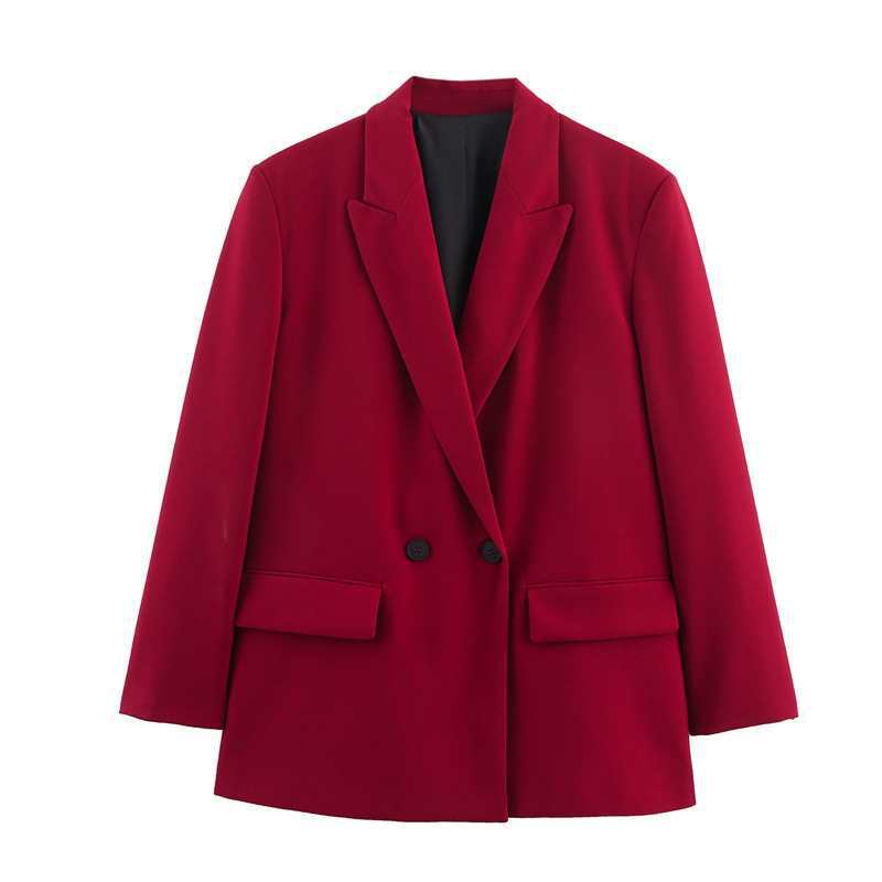 Women's Elegant Autumn Temperament Double Breasted Fashion Blazers