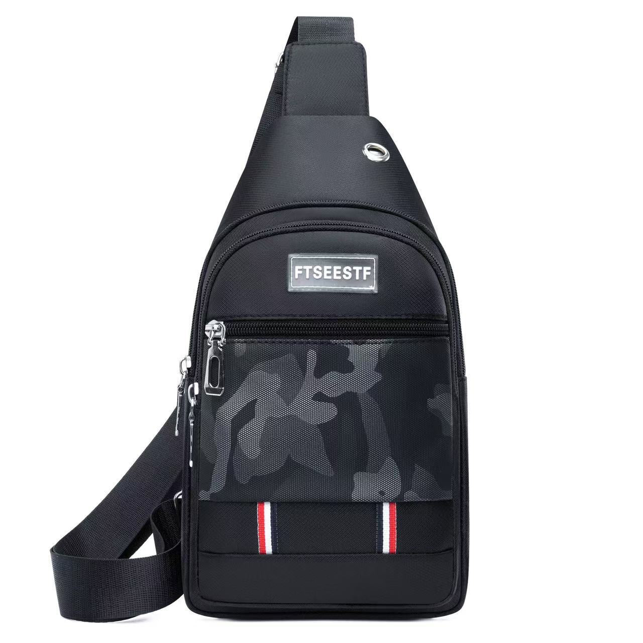 Men's Creative Attractive Waterproof Derm Stitching Men's Messenger Bags