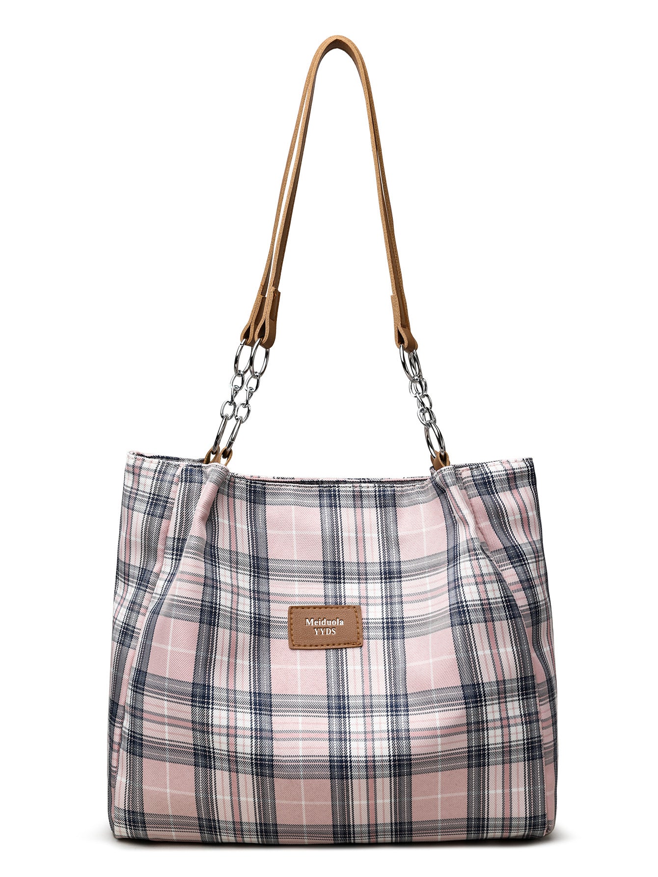 Fashion Simple Large Capacity Contrast Color Tote Bags