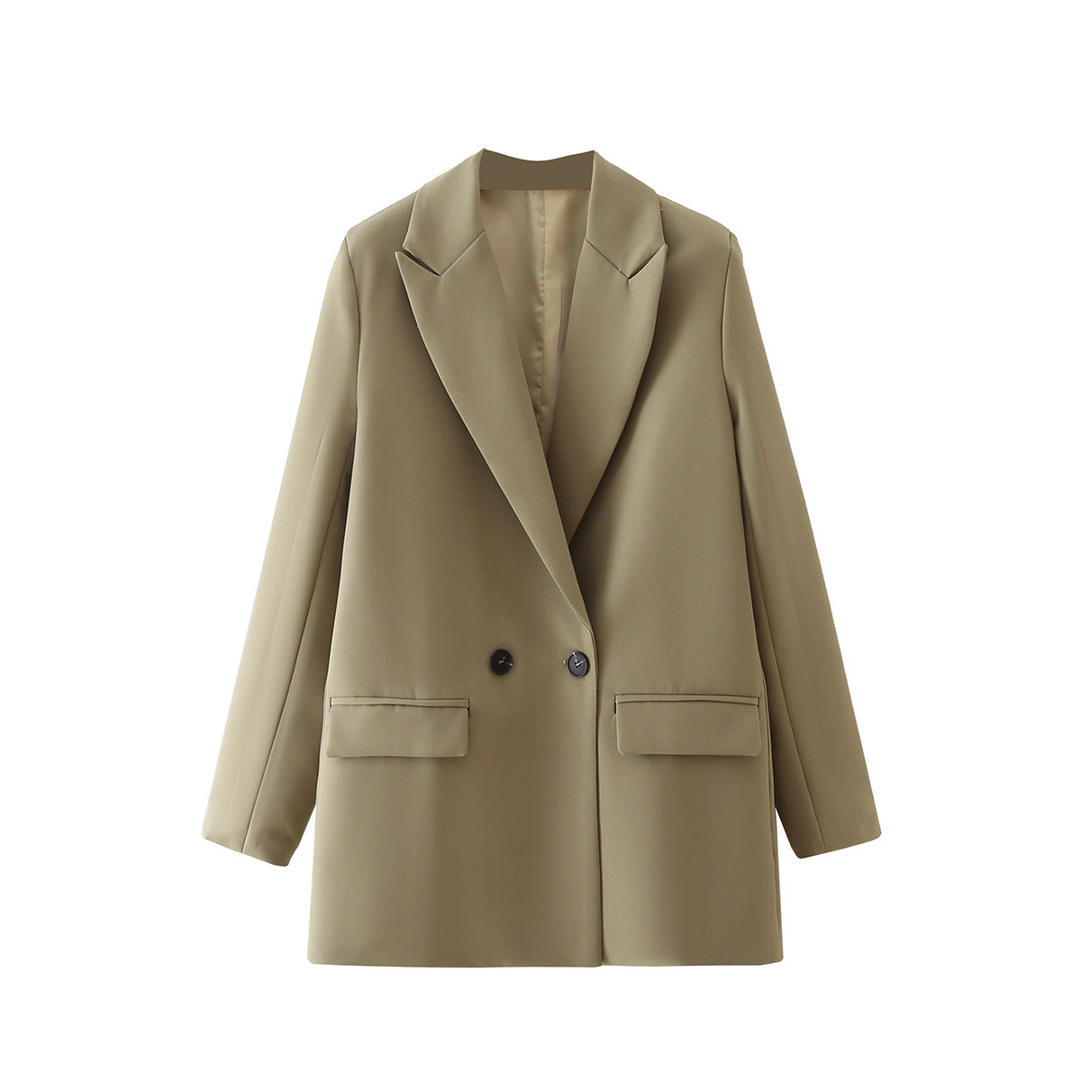 Women's Elegant Color Fashion Light Gray Blazers