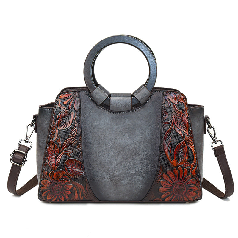 Classy Stylish Attractive Women's Texture Printed Handbags