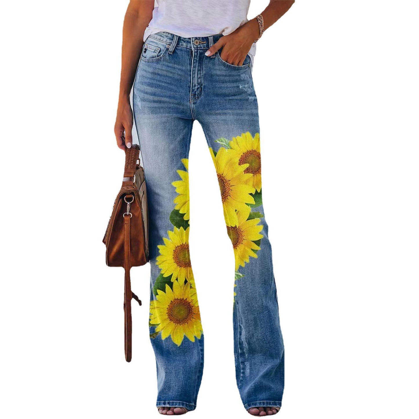 Women's Imitation Fashion Casual Trousers Thin Women's Jeans