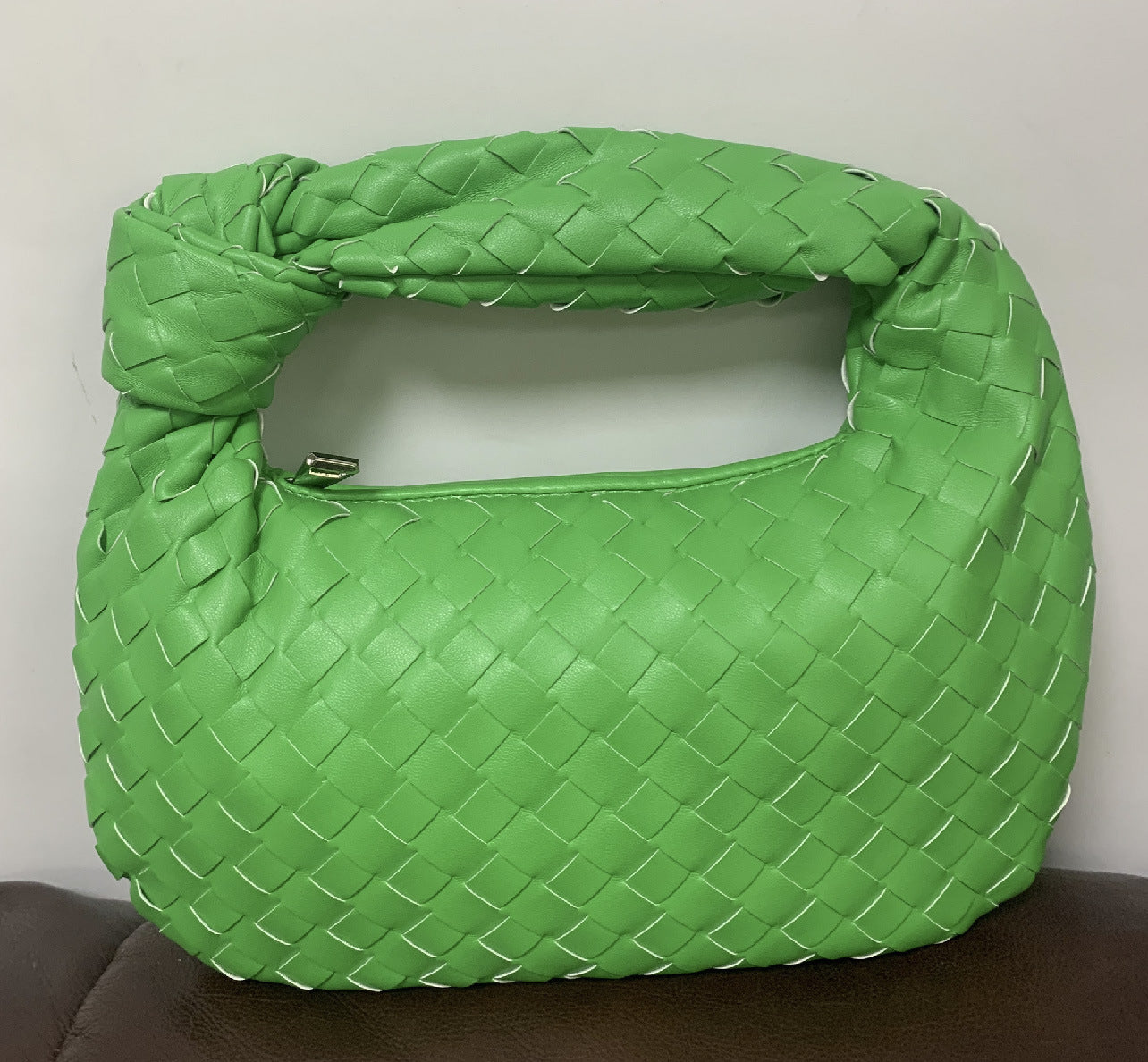 Woven Popular Horn Knotted Portable Underarm Handbags