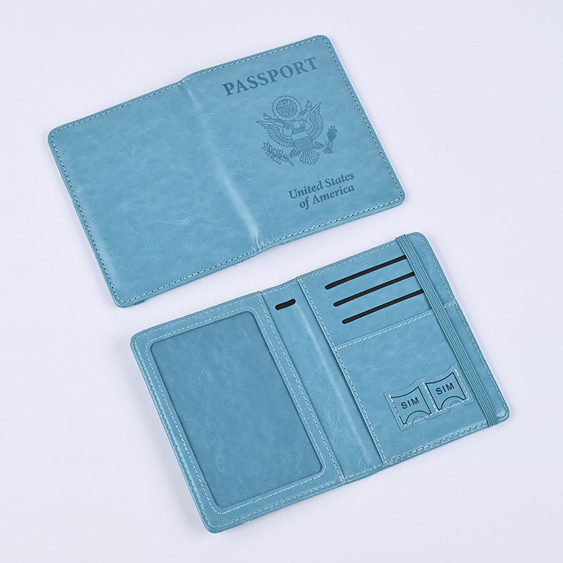 Direct Sale Leather Passport Protection Portable Id Package