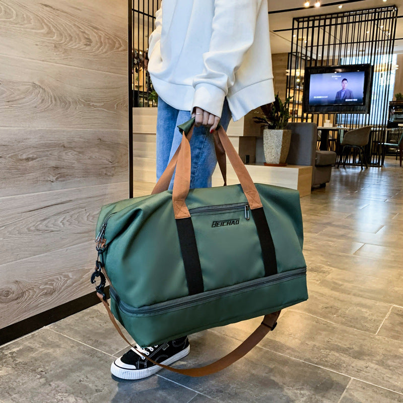 Women's Wet Separation Yoga Training Collect Clothes Travel Bags