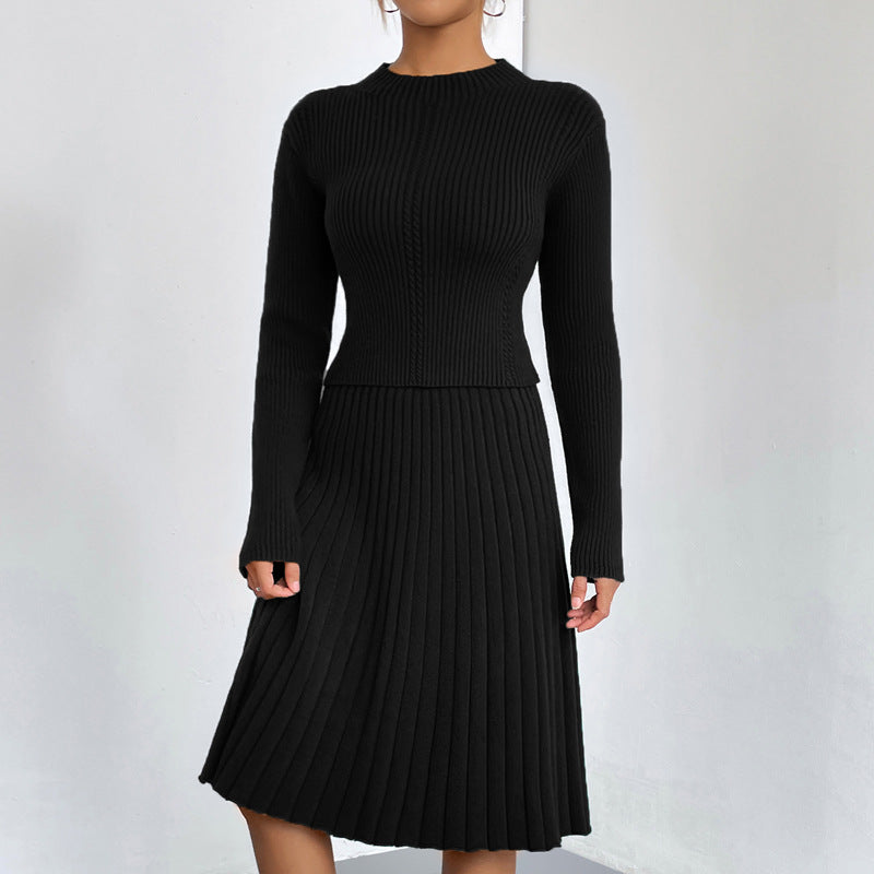 Color A- Line Knitted Slim Fit Sweaters