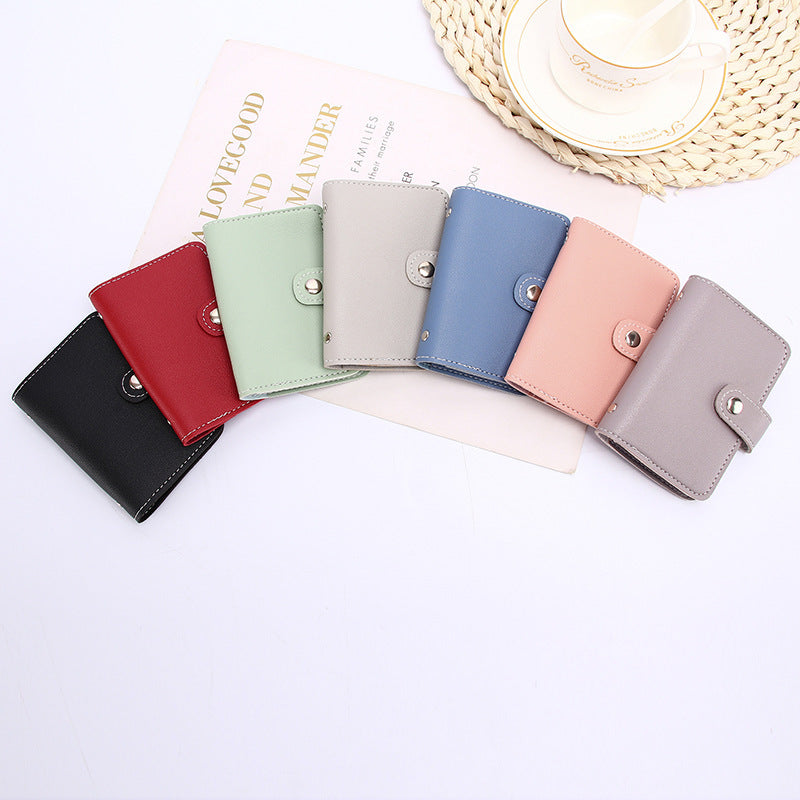 Female Korean Simple Male Multiple Slots Card Holder