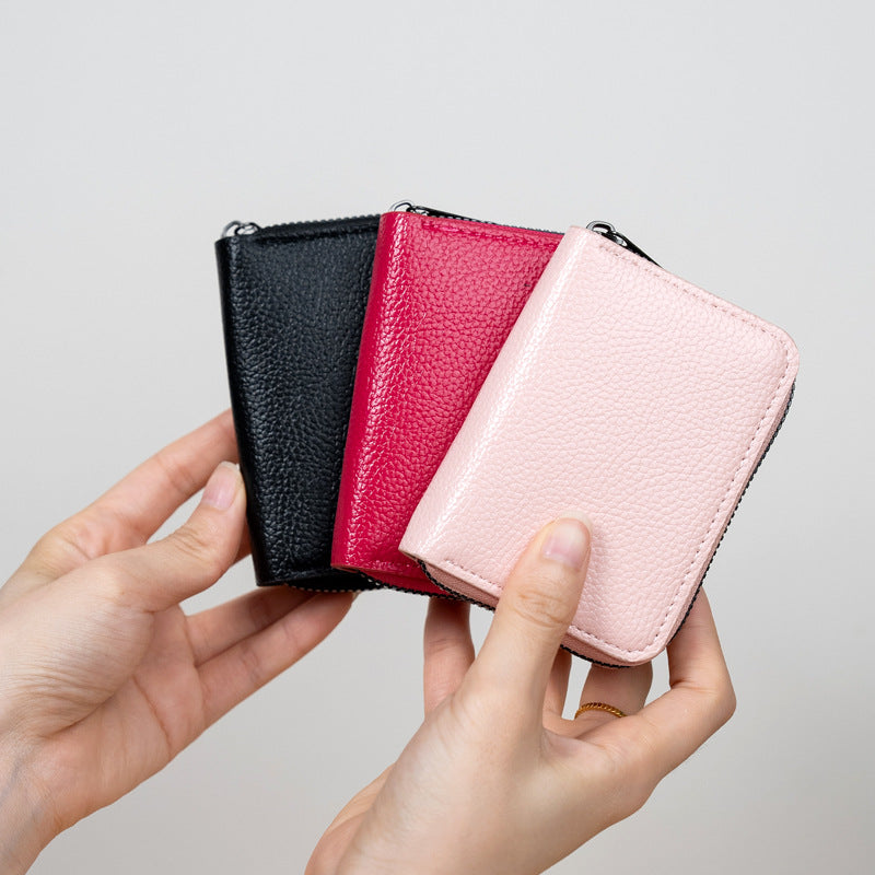 Lychee Pattern Large Capacity Multiple Slots Card Holder