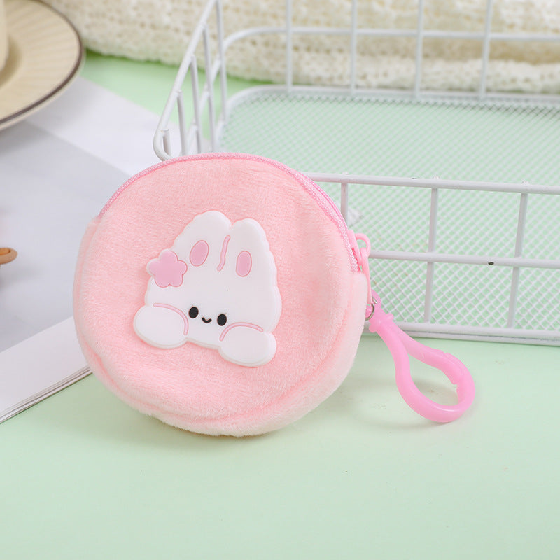 Cute Cartoon Plush Zipper Portable Mini Children's Coin Purse