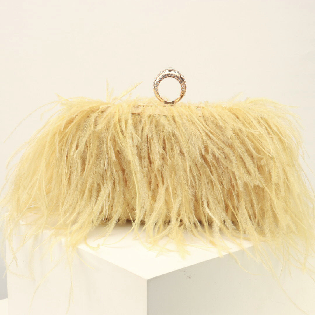 Unique Attractive Pretty Box Chain Veet Evening Bags