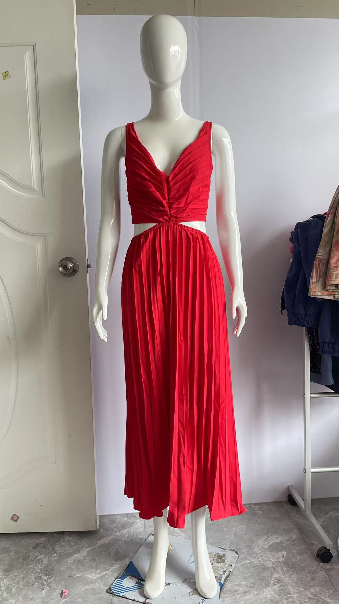 Summer Temperament Elegant Sleeveless Hollow Backless Dress