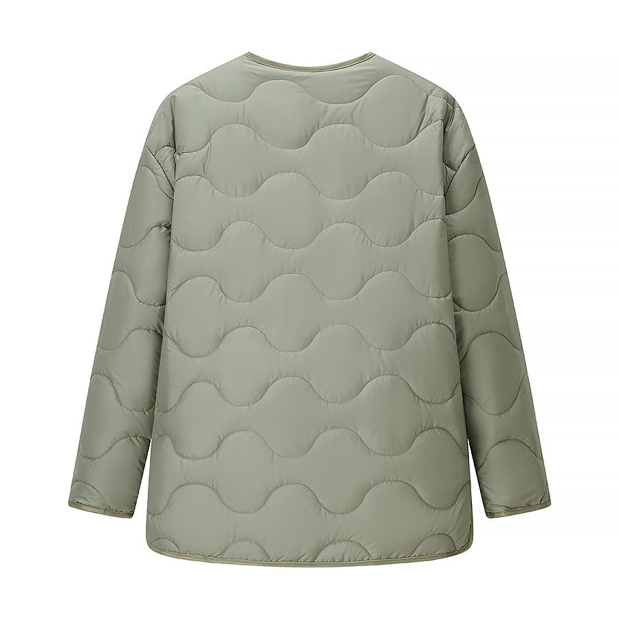 Slim String Decoration Simple Solid Color Coats