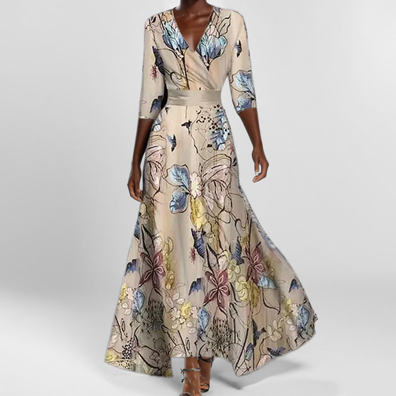 Women's Elegant Graceful Printed Pleated Large Length Skirts