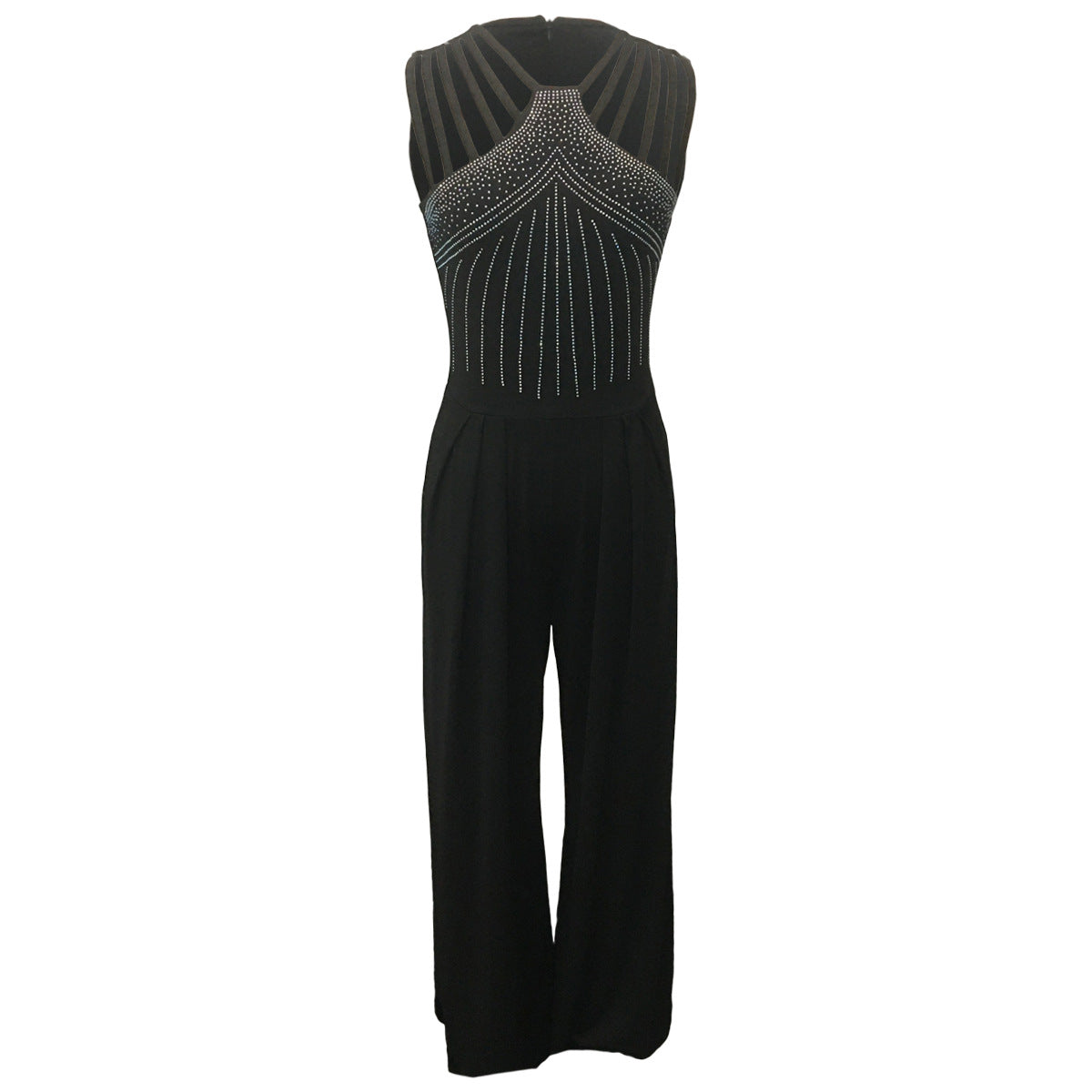 Women's Casual Trousers Summer Slim Solid Color Jumpsuits