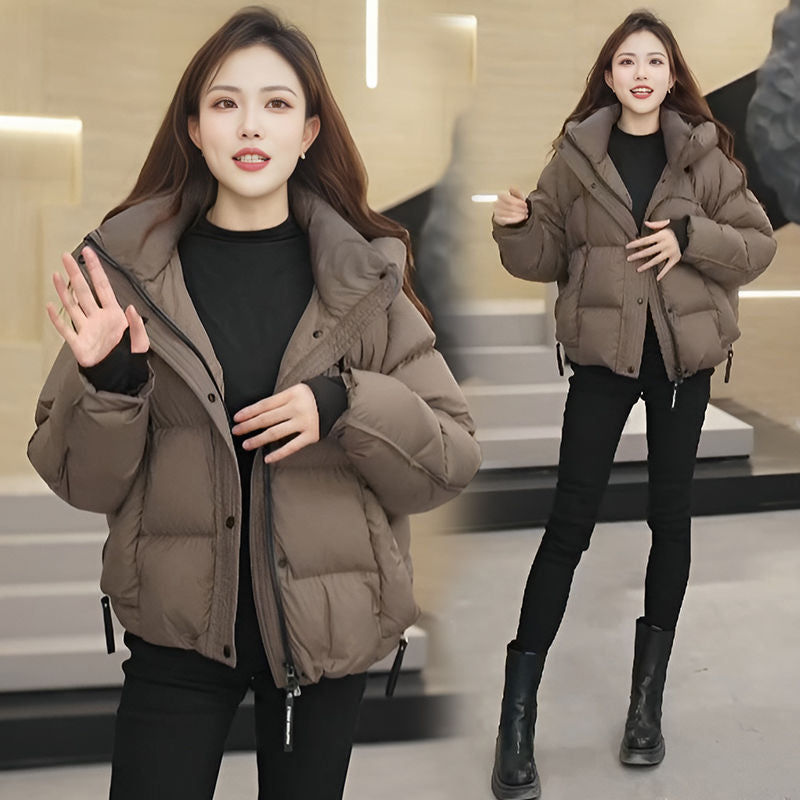 Women's Goods Small Hooded Loose Thickened Warm Coats