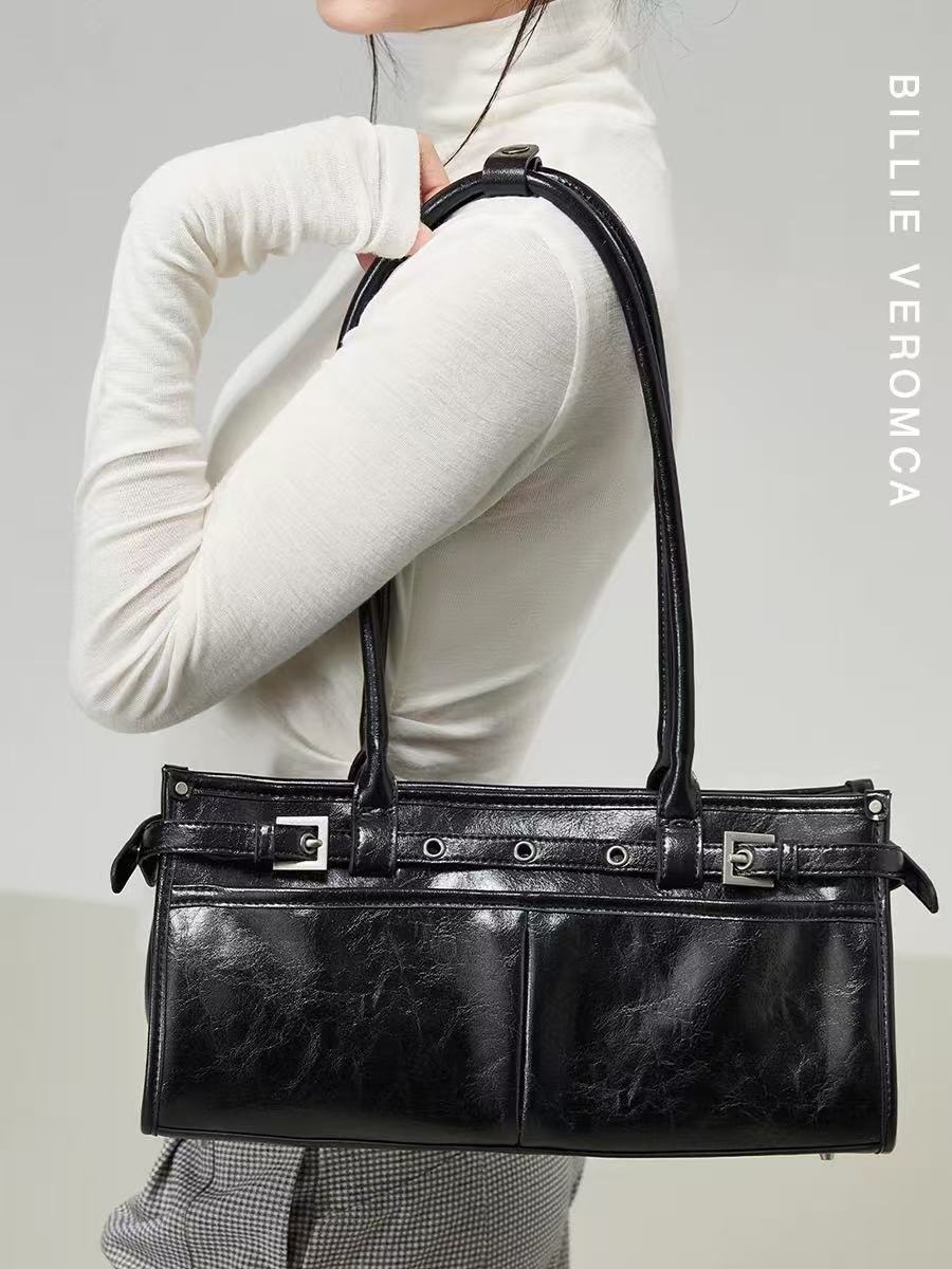 Women's Underarm Retro Fashion Commuter Niche Portable Large Shoulder Bags