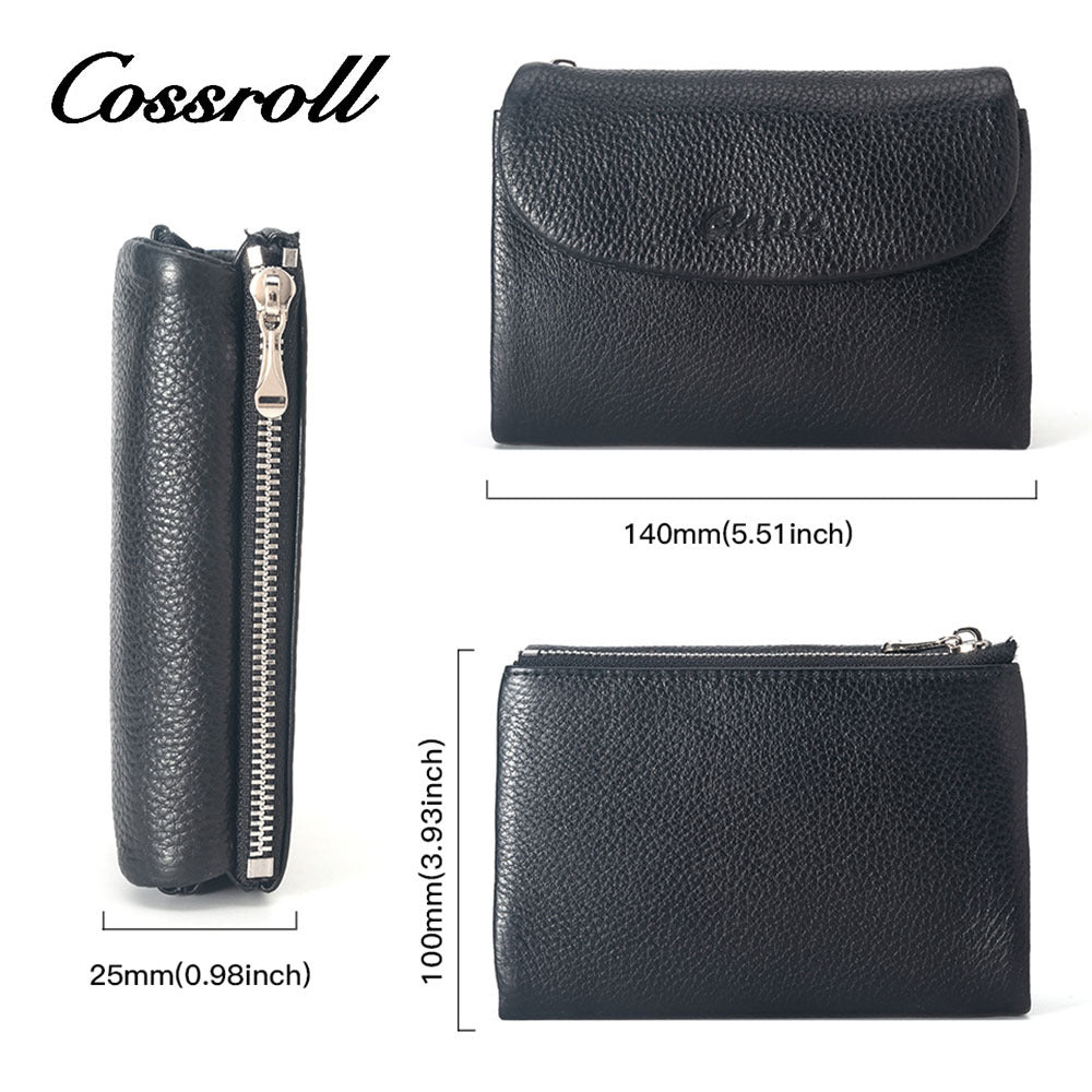 Women's Genuine Leather Short High-grade First Layer Ladies Wallets