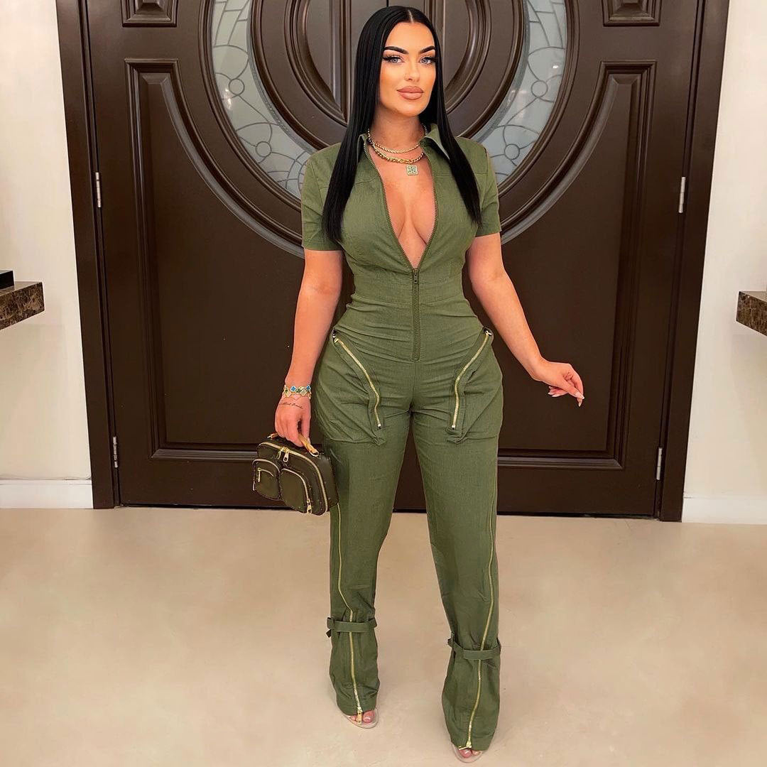 Sexy High Quality Summer Zipper With Suits