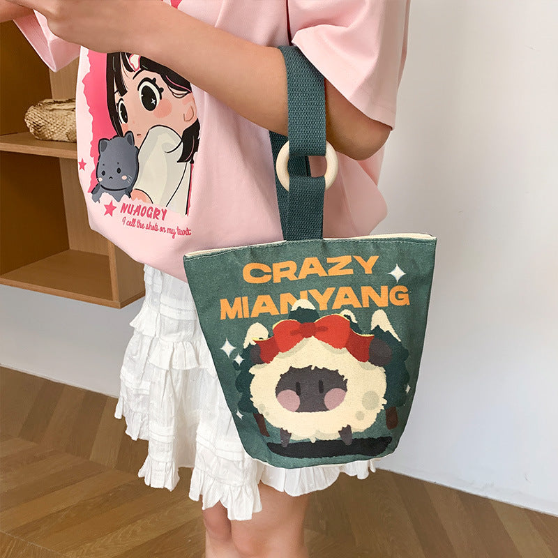 Korean Style Commuter Canvas Cute Cloth Handbags
