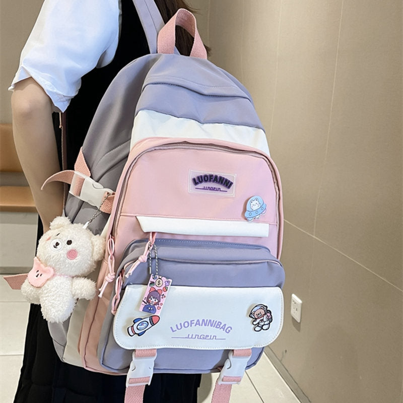 Female Mori Durable Junior High Large Middle School Students' Schoolbags