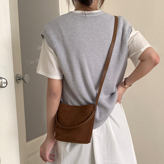 Women's Layer Cowhide High-grade Vintage Leather Crossbody Bags