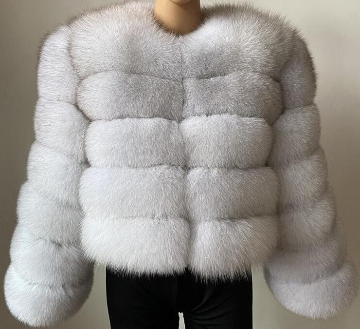 Fur Imitation Fox Stitching Winter Thickened Coats