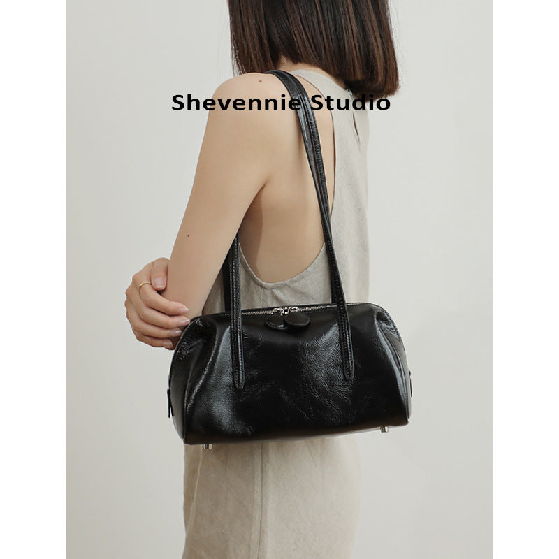 Retro Textured Underarm High-grade Large Capacity Commuter Armpit Bags