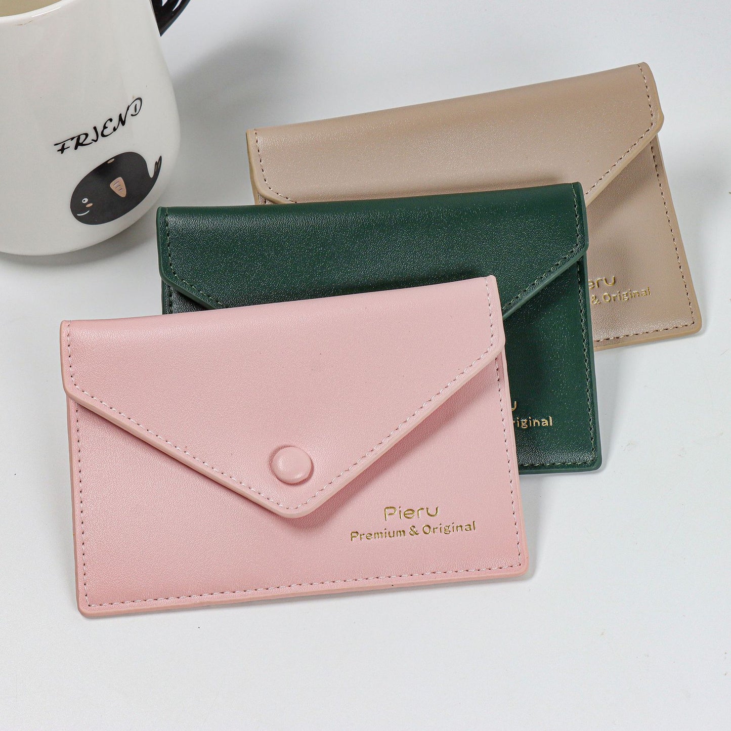 Creative Envelope Fashion Simple Texture Multiple Card Holder