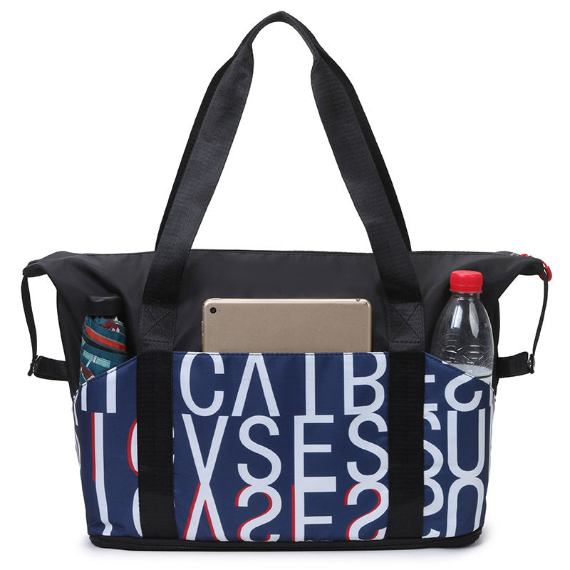 Fitness Contrast Color Check Gymnastic Valise Dry Bags