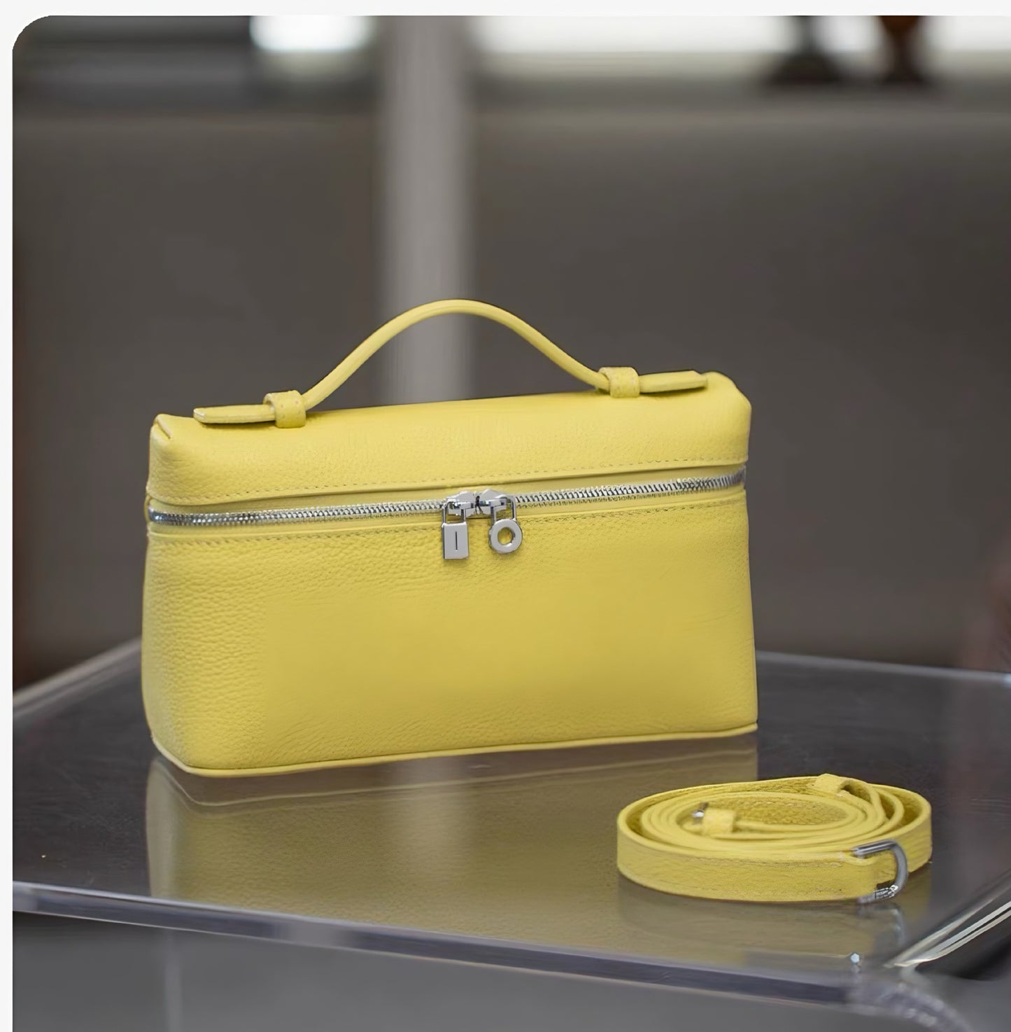 Women's Lunch Box First Layer Cowhide Genuine Handbags