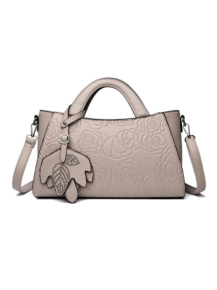 Slouchy New Embossed Texture Commuter Retro Handbags